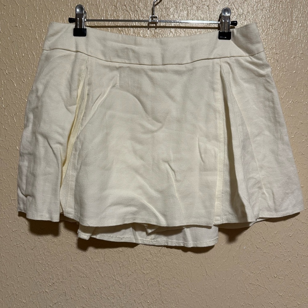 Brandy‎ Melville Skort Shorts Linen Blend Size 28